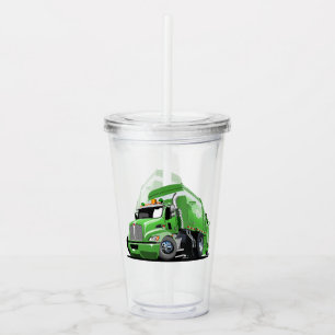 Vaso Acrílico Camión de basura personalizado