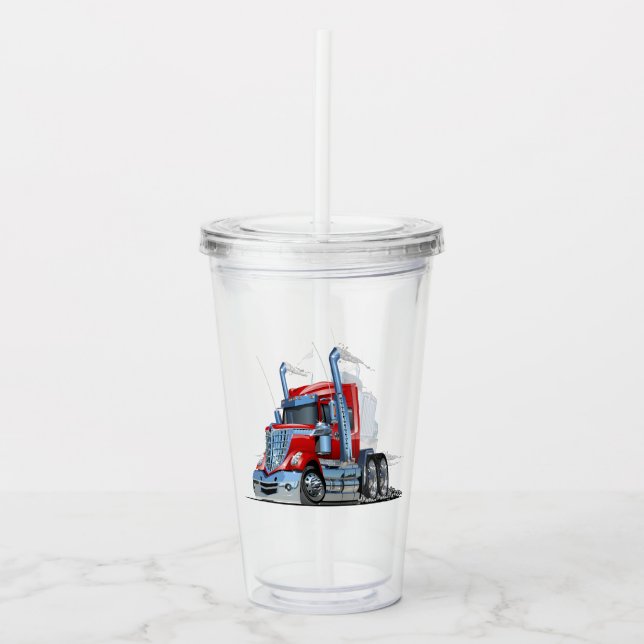 Vaso Acrílico camión personalizado (Anverso)