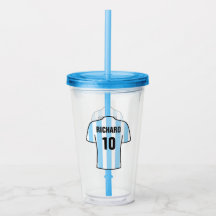 Camiseta de fútbol o fútbol de cielo azul partidar