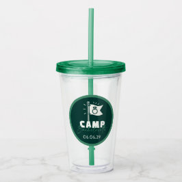 Vaso Acrílico Campamento de Solteras