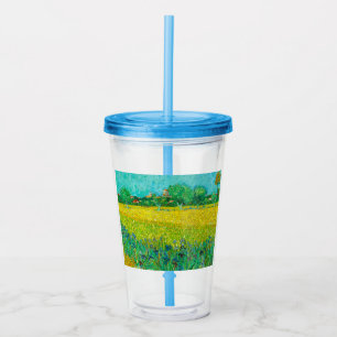 Vaso Acrílico Campo Van Gogh con irlandeses cerca de Arles