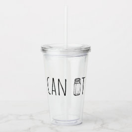 Vaso Acrílico Can It Vintage Glass Jar Canning Season