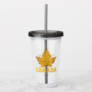 Vaso Acrílico Canadá Tumbler Personalizado Varsity Regalos de Ca