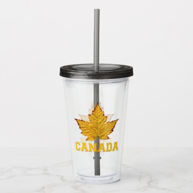 Vaso Acrílico Canadá Tumbler Personalizado Varsity Regalos de Ca (Anverso)