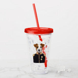 Vaso Acrílico Capitán Jack Russell