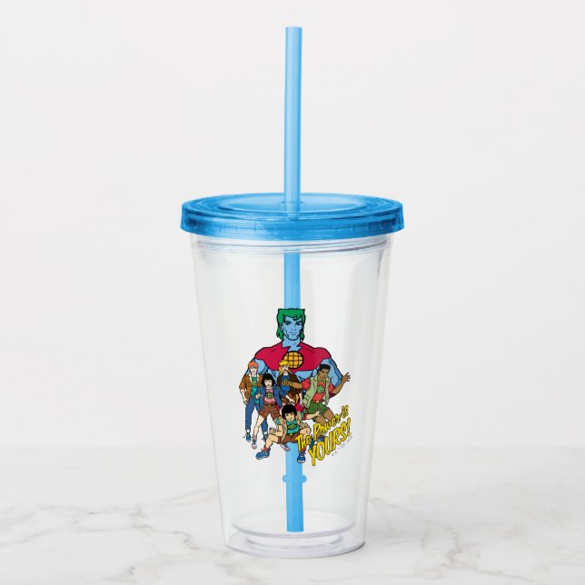 Vaso Acrílico Captain Planet Group Graphic - The Power Is Yours! (Anverso)