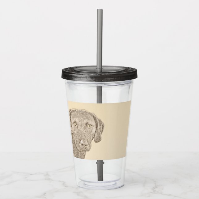 Vaso Acrílico Captura de la bahía de Chesapeake Pintando arte or (Anverso)