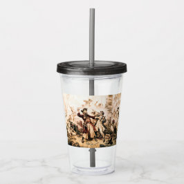 Vaso Acrílico Captura, Pirata Barbanegra, Venganza de la Reina A