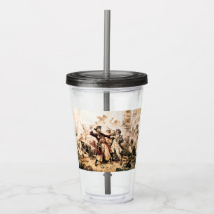 Vaso Acrílico Captura, Pirata Barbanegra, Venganza de la Reina A