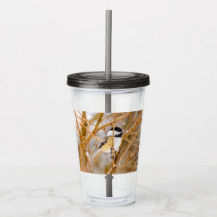 Vaso Acrílico Carbonero de Capucha Negra - Fotografía Original