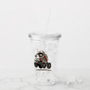 Vaso Acrílico Carro de dibujos animados