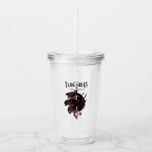 Vaso Acrílico Casa Targaryen - Fuego y Sangre