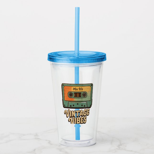 Vaso Acrílico Cassette clásico (Anverso)