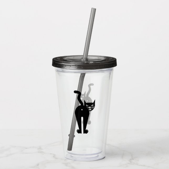 Vaso Acrílico Cattitude  (Reverso)