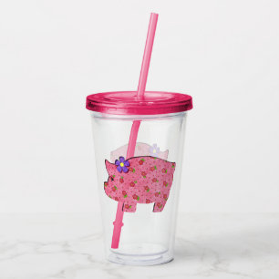 Vaso Acrílico Cerdo de campo
