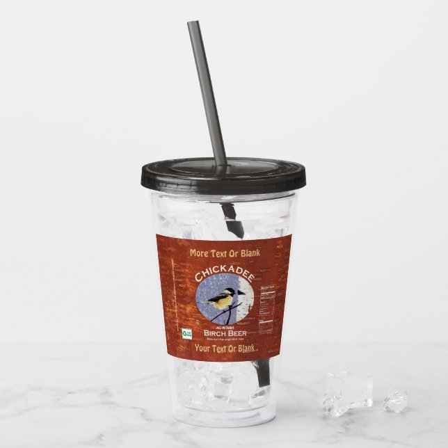 Vaso Acrílico Cerveza de pollo Birch (Anverso (hielo))