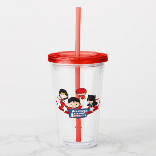 Vaso Acrílico Cheet Justice League of America Stars