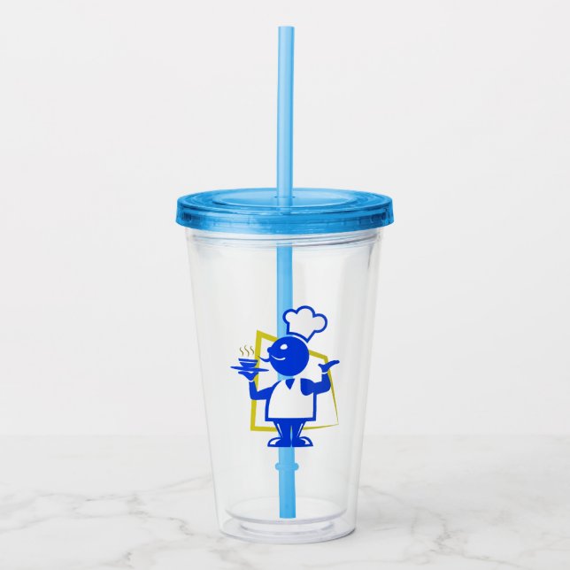 Vaso Acrílico Chef (Anverso)