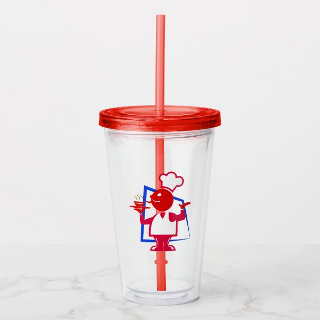 Vaso Acrílico Chef (Anverso)