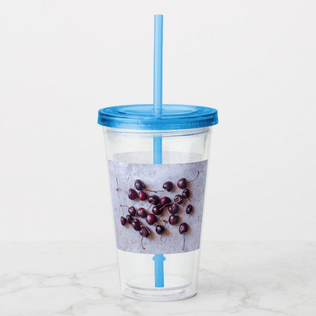 Vaso Acrílico Cherries (Anverso)