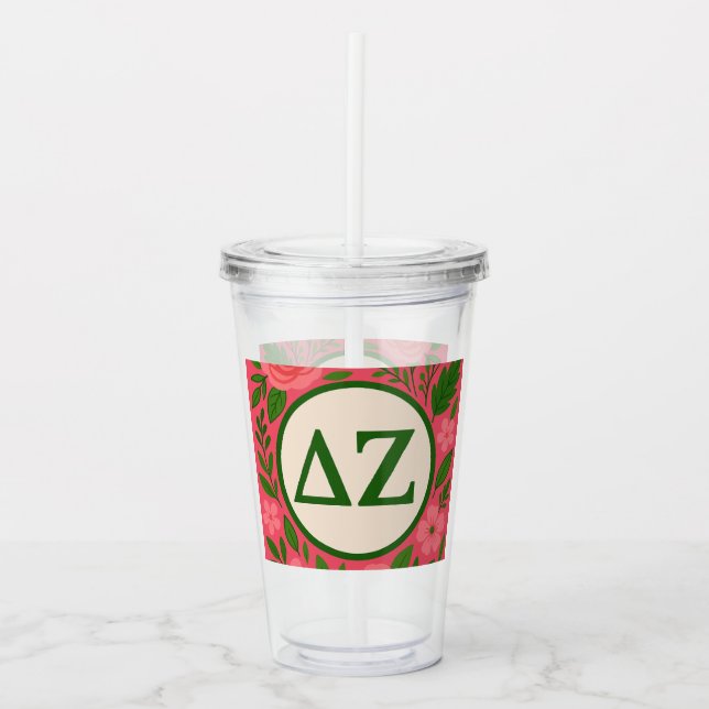 Vaso Acrílico Chi Omega (Anverso)