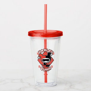 Vaso Acrílico Chibi Harley Quinn Splits