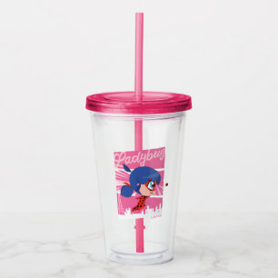 Vaso Acrílico Chibi Ladybug en París