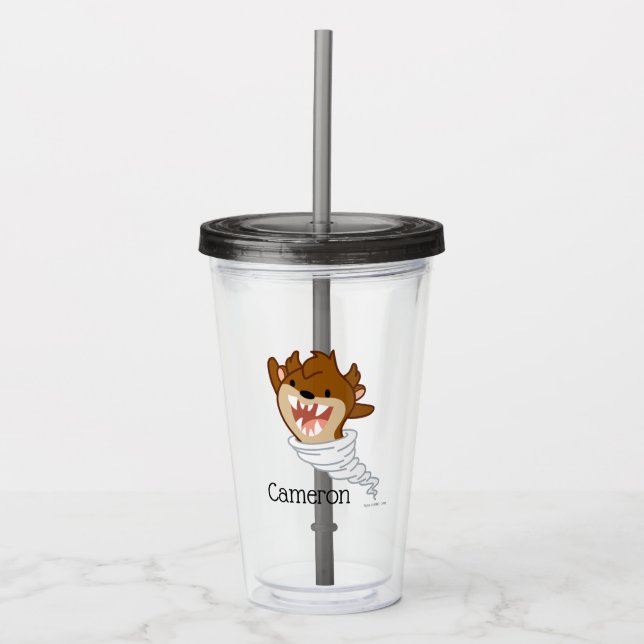 Vaso Acrílico Chibi Tornado TAZ™ (Anverso)