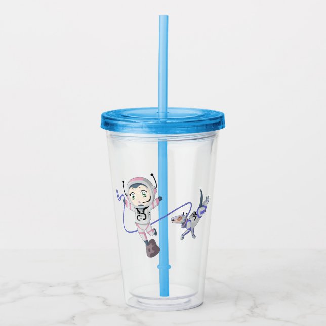 Vaso Acrílico Chica asteroide (Anverso)