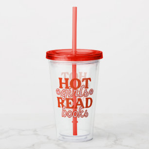 Vaso Acrílico Chicas Calientes Leen Libros