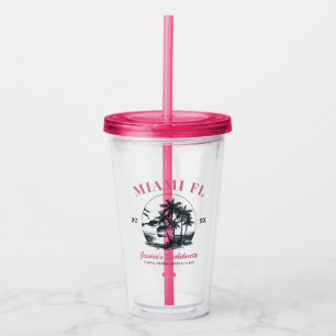Vaso Acrílico Chicas de Beach Bachelorette Party Personalizado d