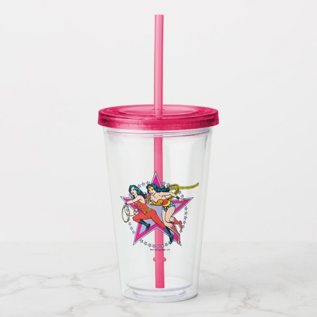 Vaso Acrílico Chicas de maravillas (Anverso)