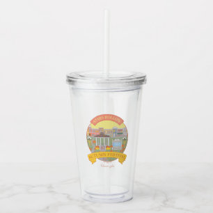 Vaso Acrílico Chicas Gilmore Festival Stars Hollow de Otoño