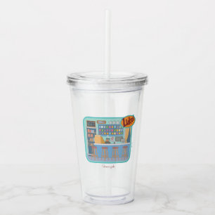 Vaso Acrílico Chicas Gilmore Gráfico de Luke's Diner