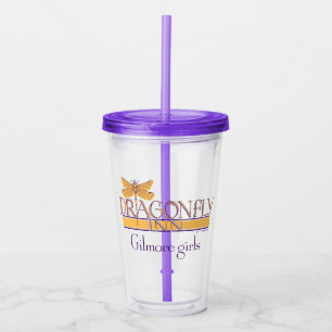 Vaso Acrílico Chicas Gilmore Logo de Dragonfly Inn