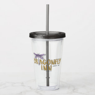 Vaso Acrílico Chicas Gilmore   Logo de Dragonfly Inn Watercolor