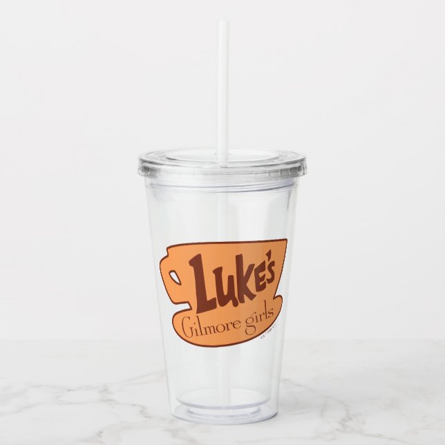 Vaso Acrílico Chicas Gilmore | Logo de Luke's Diner (Anverso)