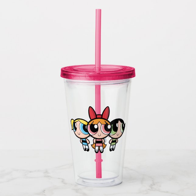 Vaso Acrílico Chicas Powerpuff: azúcar, especias y todo bueno (Anverso)