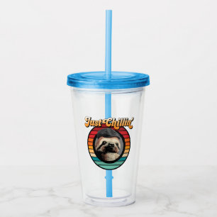Vaso Acrílico Chillin’ Sloth