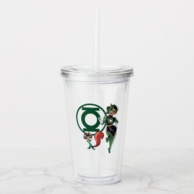 Vaso Acrílico Chip & Green Lantern (Anverso)
