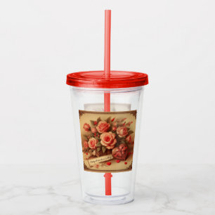 Vaso Acrílico Chocolates y flores El día de San Valentín de époc