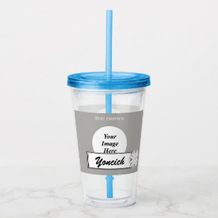 Vaso Acrílico Cinta blanca del amante de Kenneth Yoncich