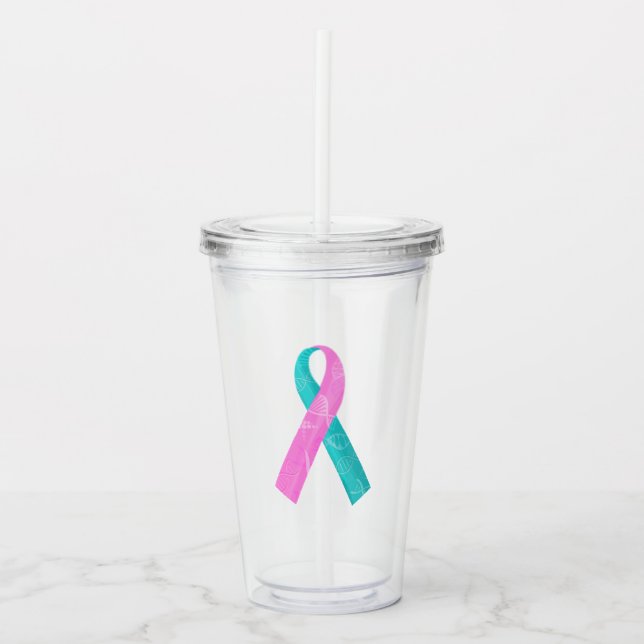 Vaso Acrílico Cinta de la DNA de BRCA (Anverso)