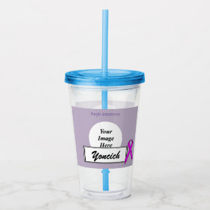 Vaso Acrílico Cinta Purple Standard de Kenneth Yoncich