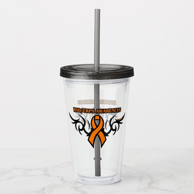 Vaso Acrílico Cinta tribal...RSD/CRPS (Anverso)