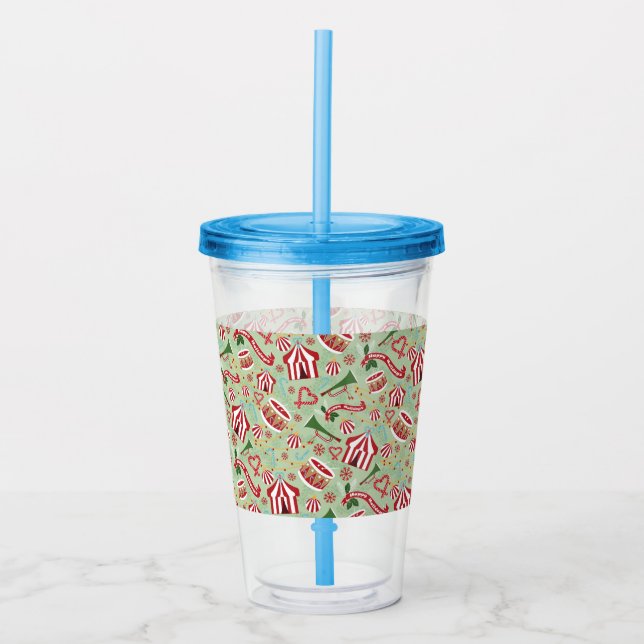 Vaso Acrílico Circo de navidades (Anverso)