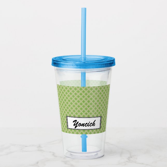 Vaso Acrílico Círculo doble de la hoja de Kenneth Yoncich (Anverso)