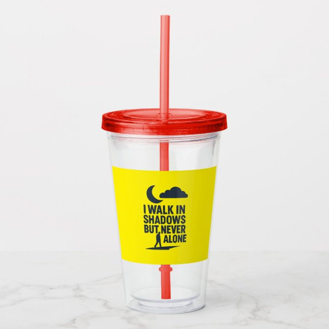 Vaso Acrílico Cita cristiana motivacional Tumbler acrílico (Anverso)