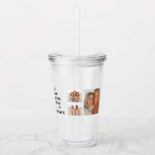 Vaso Acrílico Citas divertidas de cumpleaños   Fotografía del Co