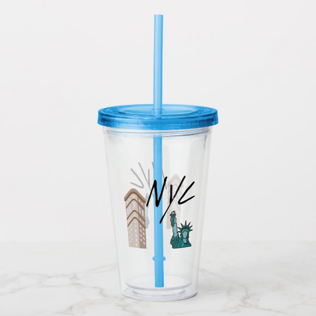 VASO ACRÍLICO CIUDAD DE NUEVA YORK (Anverso)